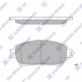 SP1372 Hi-Q (SANGSIN) Тормозные колодки дисковые передние