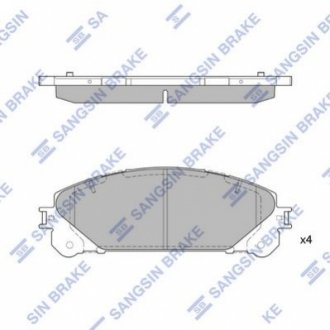 SP2137 Hi-Q (SANGSIN) Тормозные колодки дисковые передние