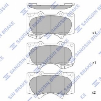 SP2033 Hi-Q (SANGSIN) Тормозные колодки дисковые передние