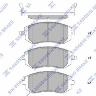 SP1367 Hi-Q (SANGSIN) Тормозные колодки дисковые передние