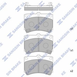 SP1067 Hi-Q (SANGSIN) Колодки гальмівні дискові