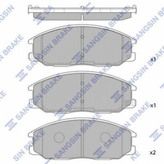 SP1171 Hi-Q (SANGSIN) Тормозные колодки дисковые передние