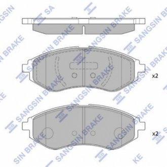 SP1158 Hi-Q (SANGSIN) Тормозные колодки дисковые передние