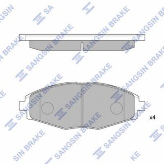 SP1086 Hi-Q (SANGSIN) Тормозные колодки дисковые передние