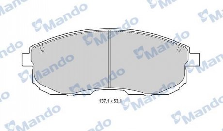 MBF015246 MANDO Колодки гальмові дискові передні