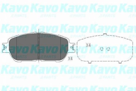 KBP-9105 KAVO Колодки гальмівні дискові {перед.}