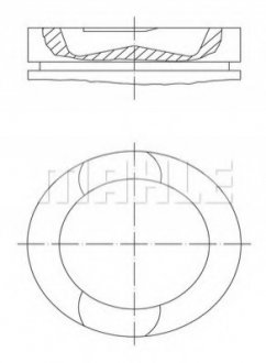 209 73 00 MAHLE / KNECHT Поршень VOLVO/RVI D11/ DXI11 123.0