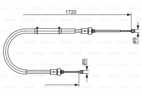 1987482411 BOSCH Гальмівний трос