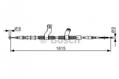 1987482353 BOSCH Гальмівний трос