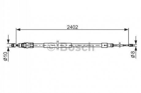 1987482276 BOSCH Гальмівний трос