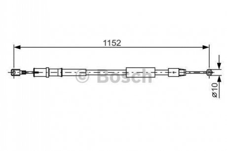 1987482025 BOSCH Гальмівний трос