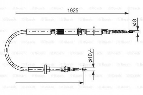 1987477959 BOSCH Гальмівний трос