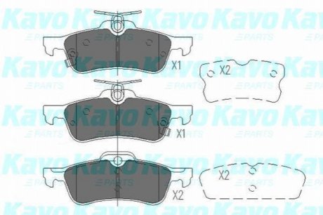 KBP-9106 KAVO Комплект гальмівних колодок