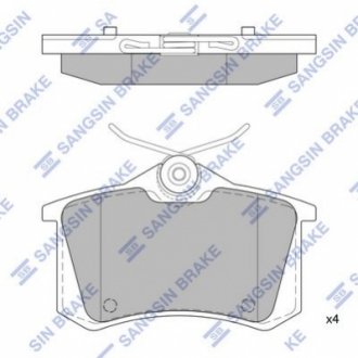 SP1391 Hi-Q (SANGSIN) Тормозные колодки дисковые задние