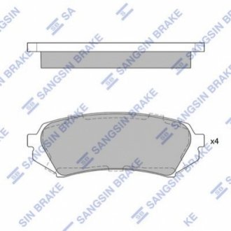 SP1380 Hi-Q (SANGSIN) Колодки дискового гальма