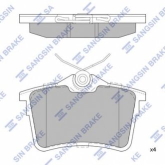 SP1824 Hi-Q (SANGSIN) Тормозные колодки дисковые задние