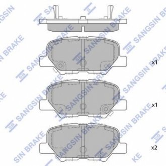 SP1731 Hi-Q (SANGSIN) Колодки гальмівні дискові