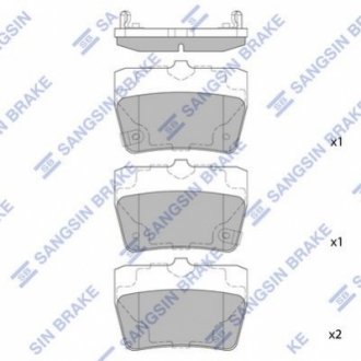 SP1457 Hi-Q (SANGSIN) Колодки гальмівні дискові