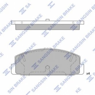 SP2028 Hi-Q (SANGSIN) Тормозные колодки дисковые задние