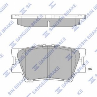 SP2081 Hi-Q (SANGSIN) Колодки дискового гальма