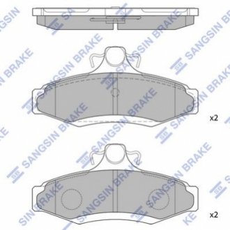 SP1114 Hi-Q (SANGSIN) Тормозные колодки дисковые задние