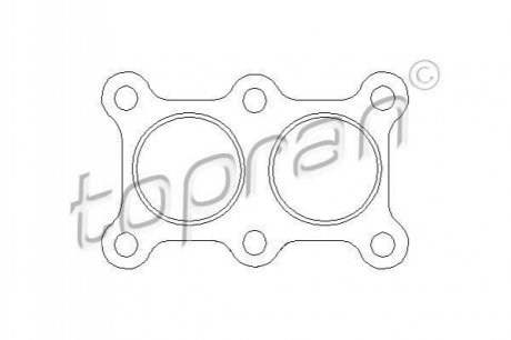 103836 TOPRAN / HANS PRIES Прокладка, труба вихлопного газа