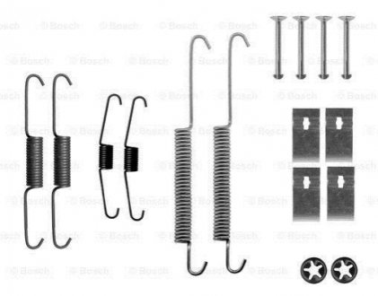 1987475307 BOSCH Монтажний к-кт гальмівних колодок