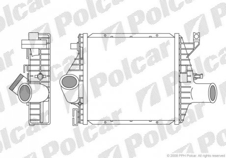 5012J82X Polcar Радиаторы воздуха (Интеркулеры)