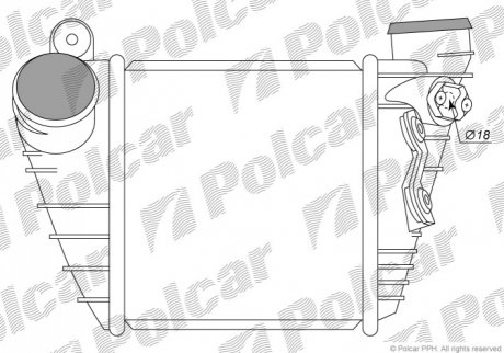 1323J8-1 Polcar Радиаторы воздуха (Интеркулеры)
