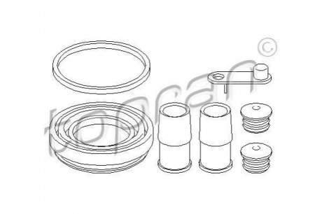 108348 TOPRAN / HANS PRIES Ремкомплект, тормозной суппорт