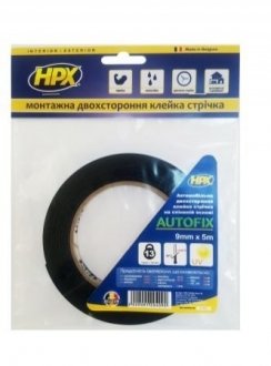 DSA1205 HPX Двух. вспін скотч чорн 12ммх5м