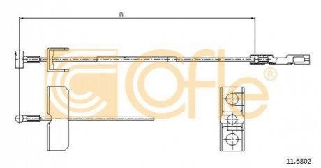 116802 COFLE Трос ручника