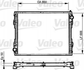 733546 Valeo Радіатор охолодження двигуна