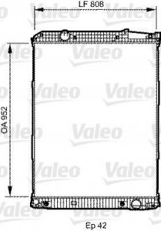 733507 Valeo Радиатор охлаждения двигателя