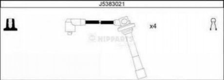 J5383021 NIPPARTS Комплект кабелiв запалювання