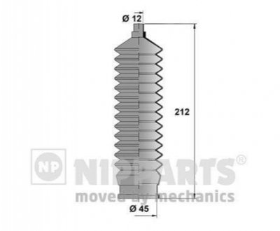 J2840901 NIPPARTS Пильовик рульового механізма