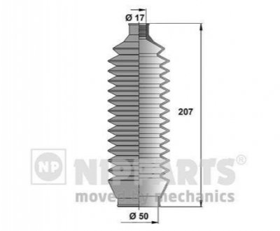 J2845008 NIPPARTS Пильовик рульового механізма