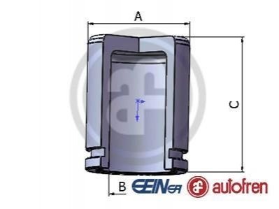 D025338 AUTOFREN Поршень супорта i40/ix35/Sportage/Pajero/Rav 4 00- 60*51,9