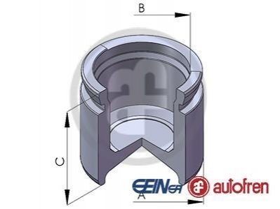 D02562 AUTOFREN Поршень супорта Vectra A/Ascona/Corsa/Cadet 70-95 48*44,5mm