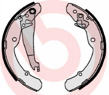 S85516 BREMBO Тормозные колодки барабанные