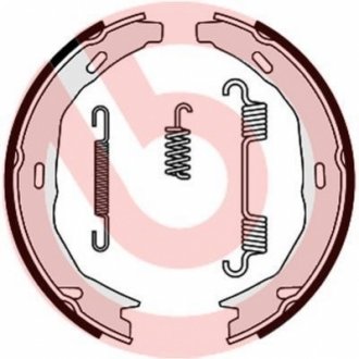 S50522 BREMBO Тормозные колодки барабанные