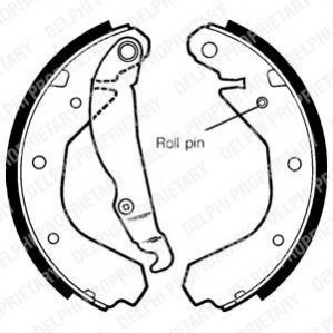 LS1307 Delphi Комплект гальмівних колодок