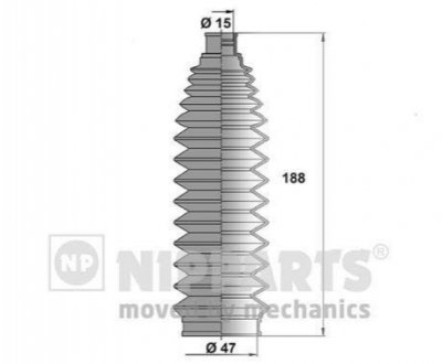 N2841032 NIPPARTS Пильовик рульового механізма