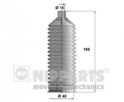 N2840510 NIPPARTS Пильовик рульового механізма