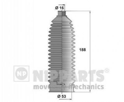 N2841033 NIPPARTS Пильовик рульового механізма