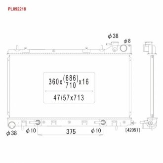 PL092218 KOYORAD Радиатор системы охлаждения