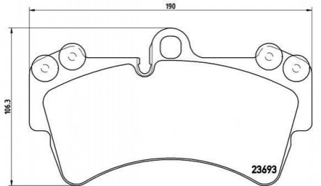 P85065 BREMBO Гальмівні колодки дискові