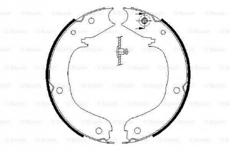 0986487710 BOSCH Колодки тормозные