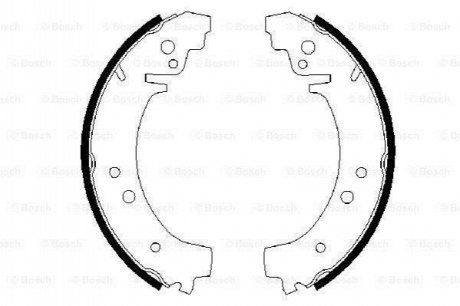 0986487217 BOSCH Комплект тормозных колодок