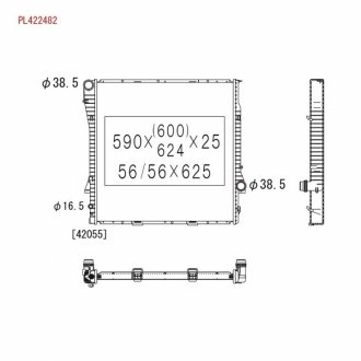 PL422482 KOYORAD Радиатор системы охлаждения